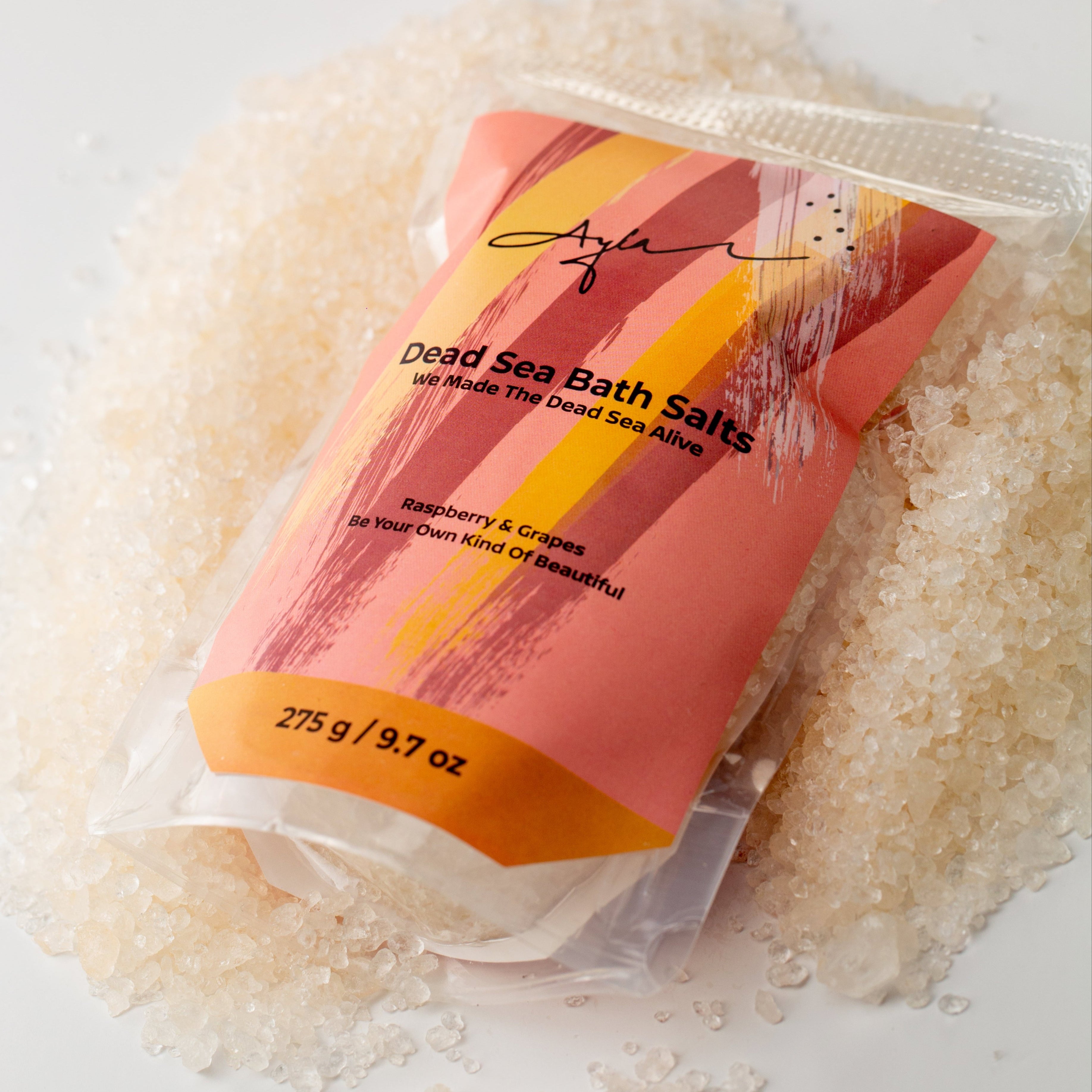 Dead Sea Salt-Raspberry & grapes flavor.