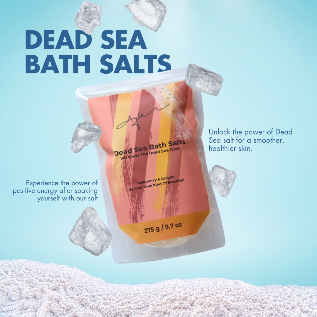 Dead Sea Salt-Raspberry & grapes flavor.