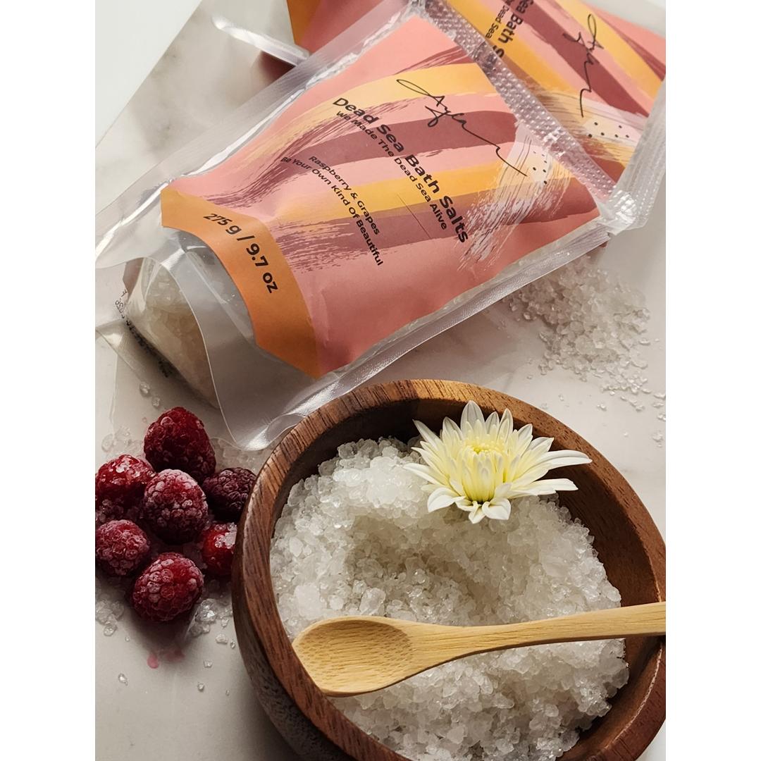 Dead Sea Salt-Raspberry & grapes flavor.