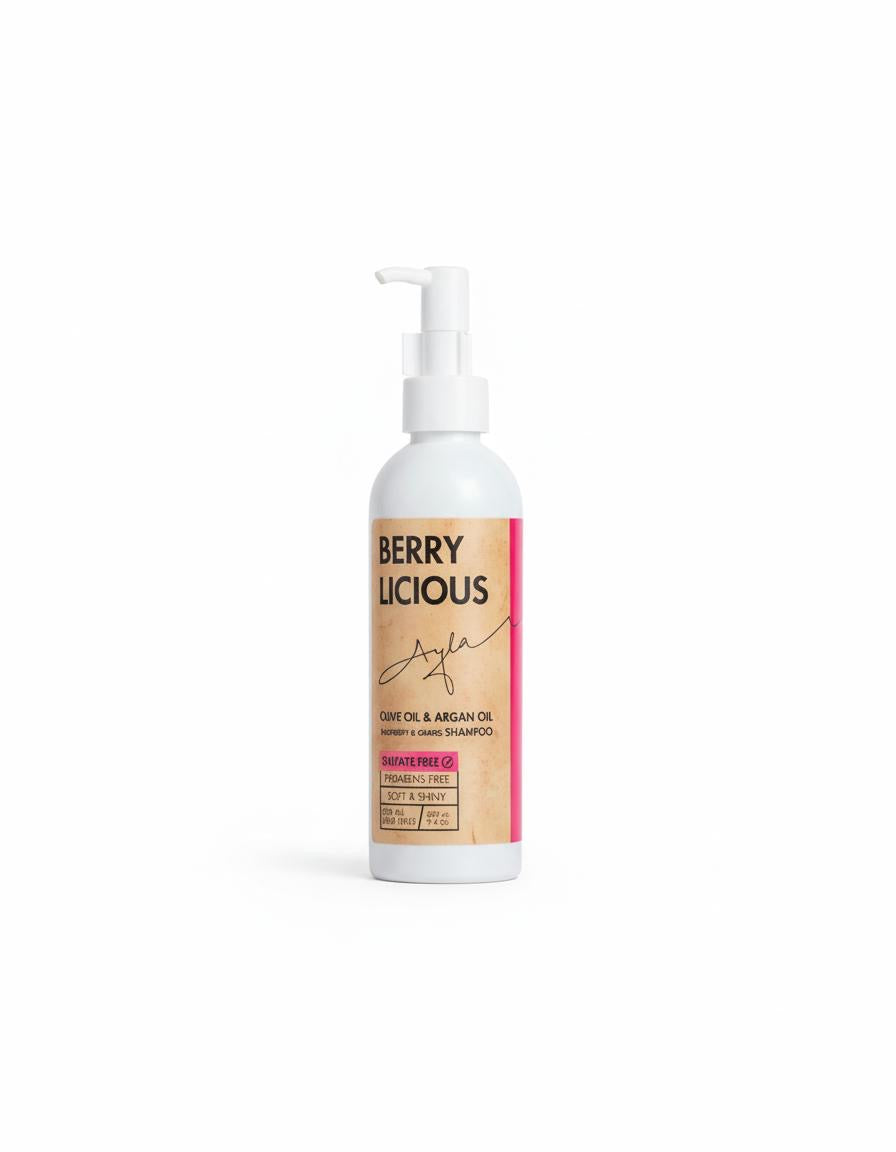 Sulphate Free Shampoo-Raspberry and Grape scent-.