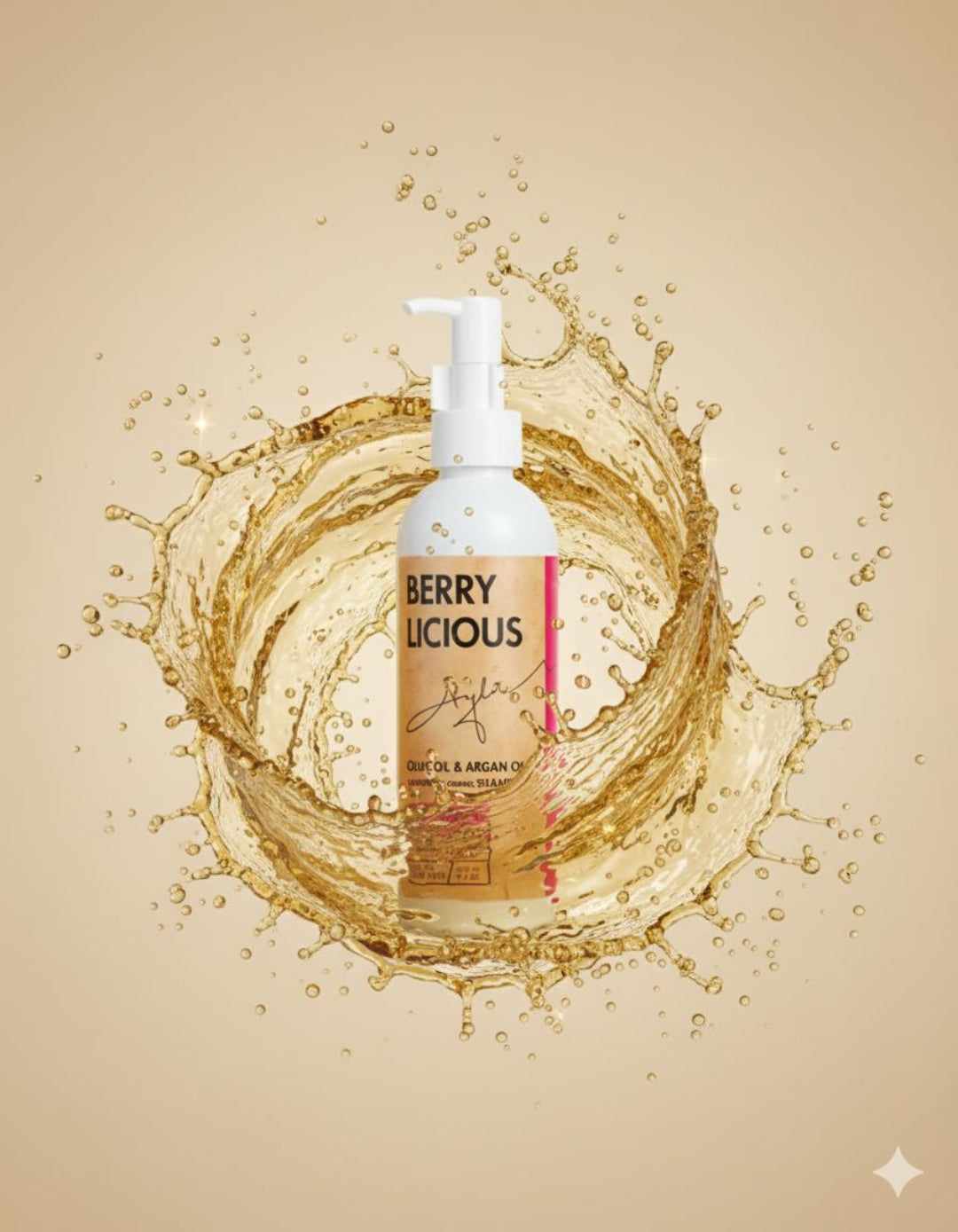 Sulphate Free Shampoo-Raspberry and Grape scent-.