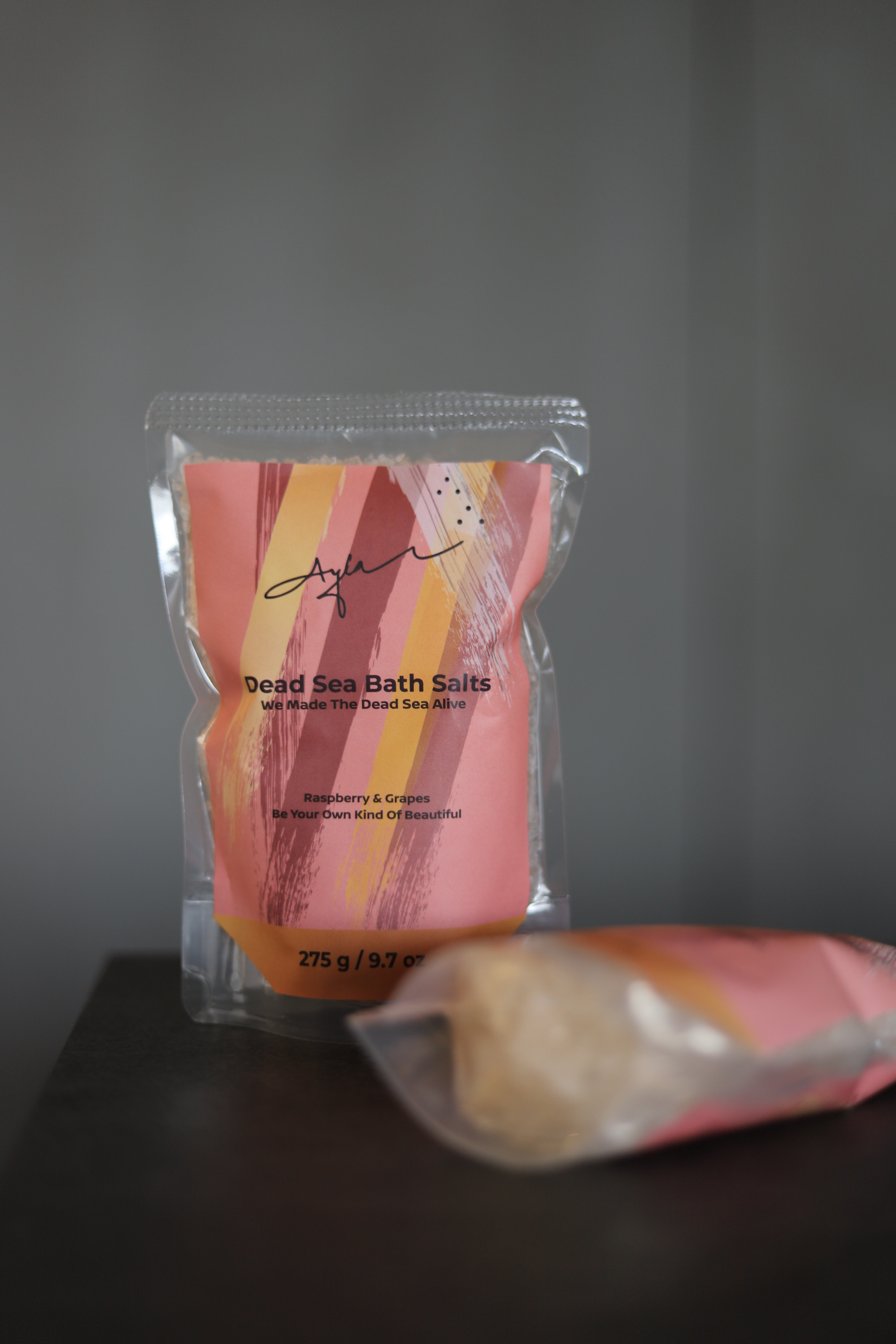 Dead Sea Salt-Raspberry & grapes flavor.