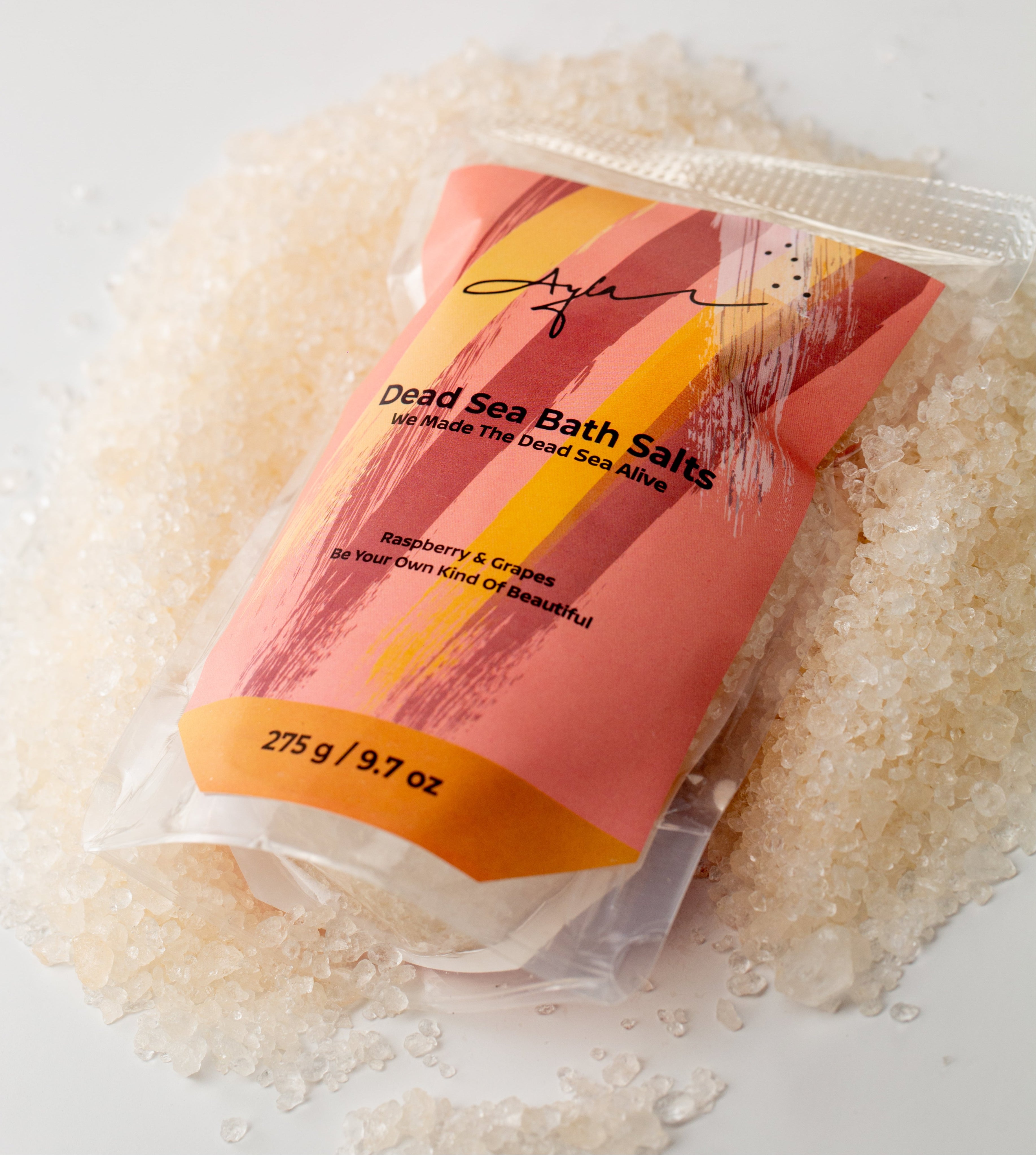 Dead Sea Salt-Raspberry & grapes flavor.