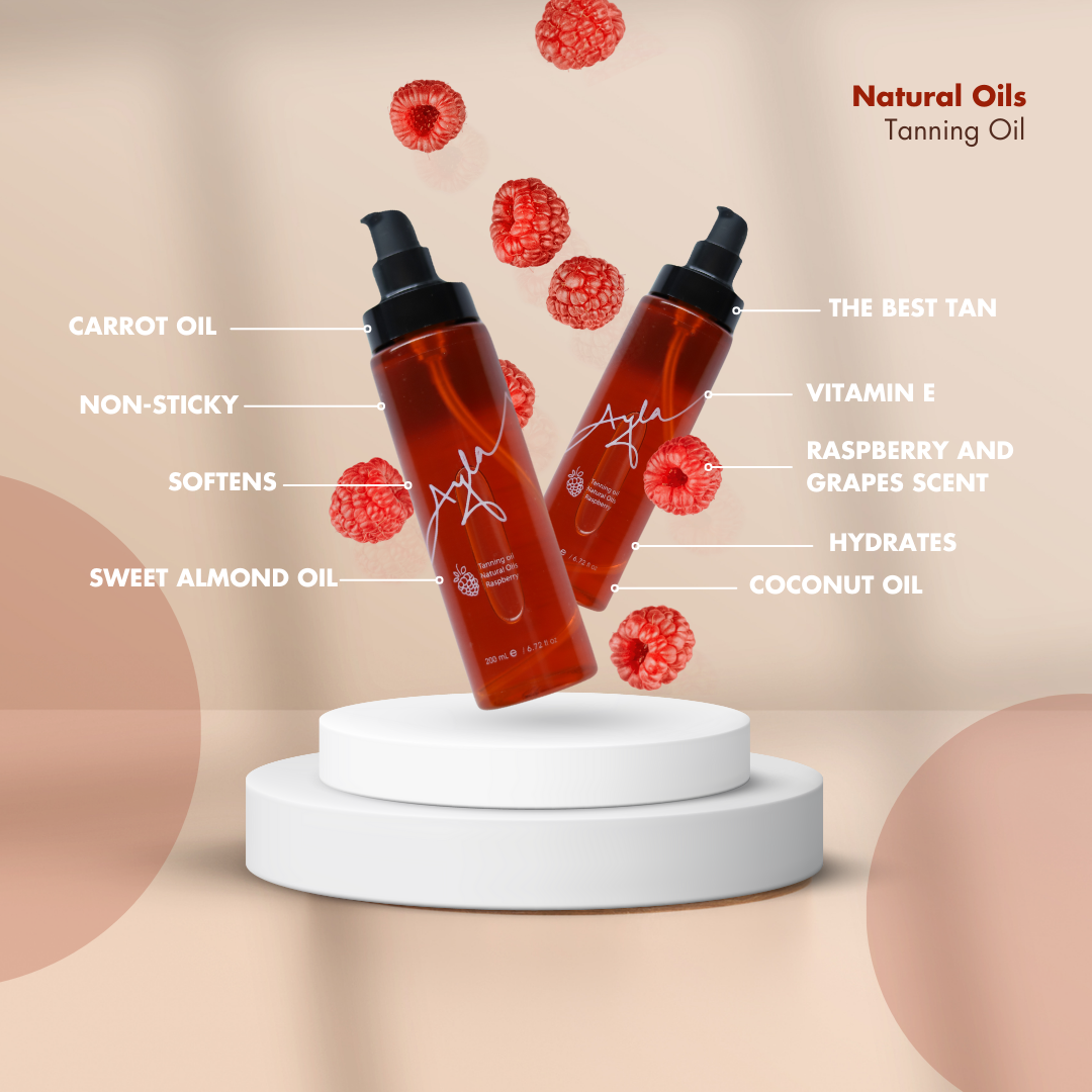 Natural oils-Tanning oil- Raspberry