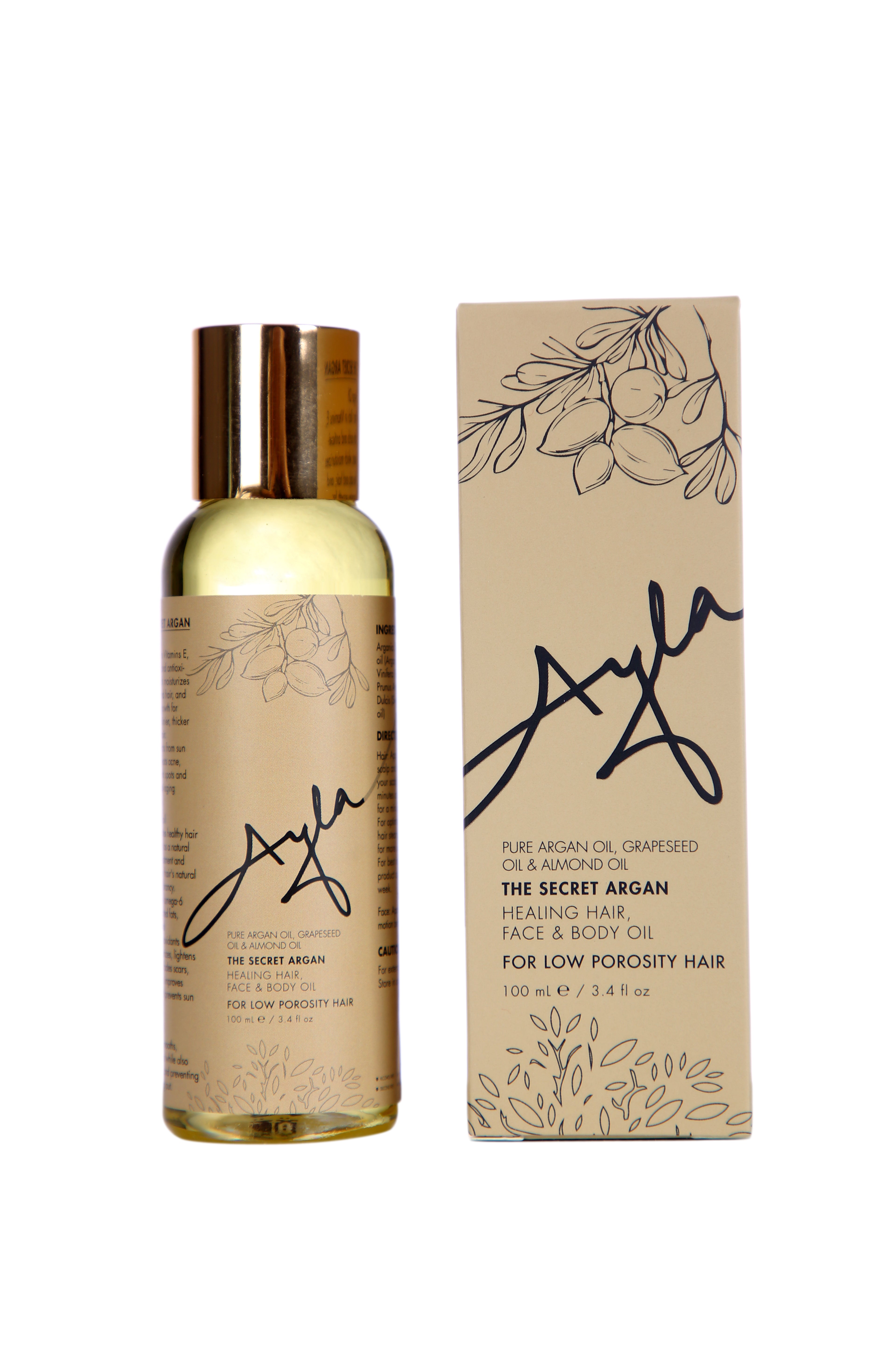 The Secret Argan (Long, Thick, shiny hair) 100 ml / 3.4 fl oz